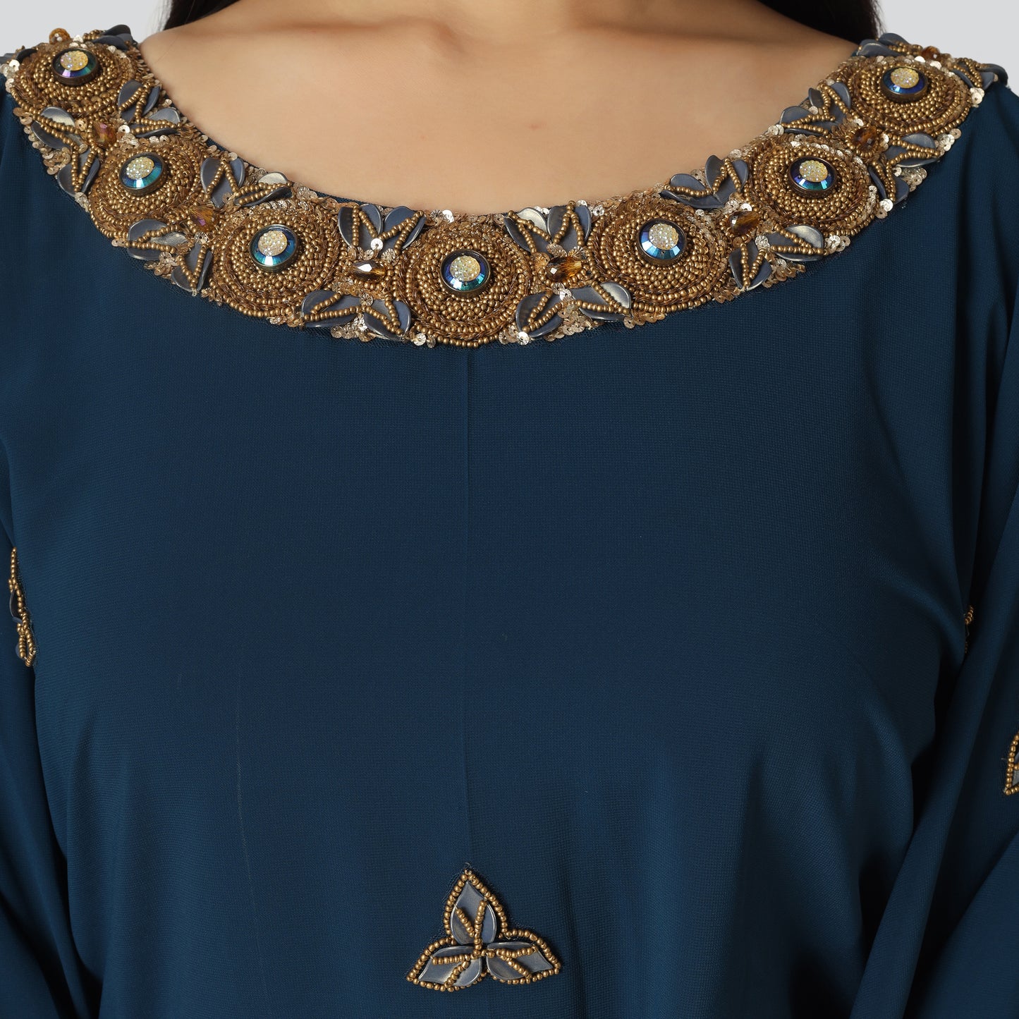 Navy blue kurti close look