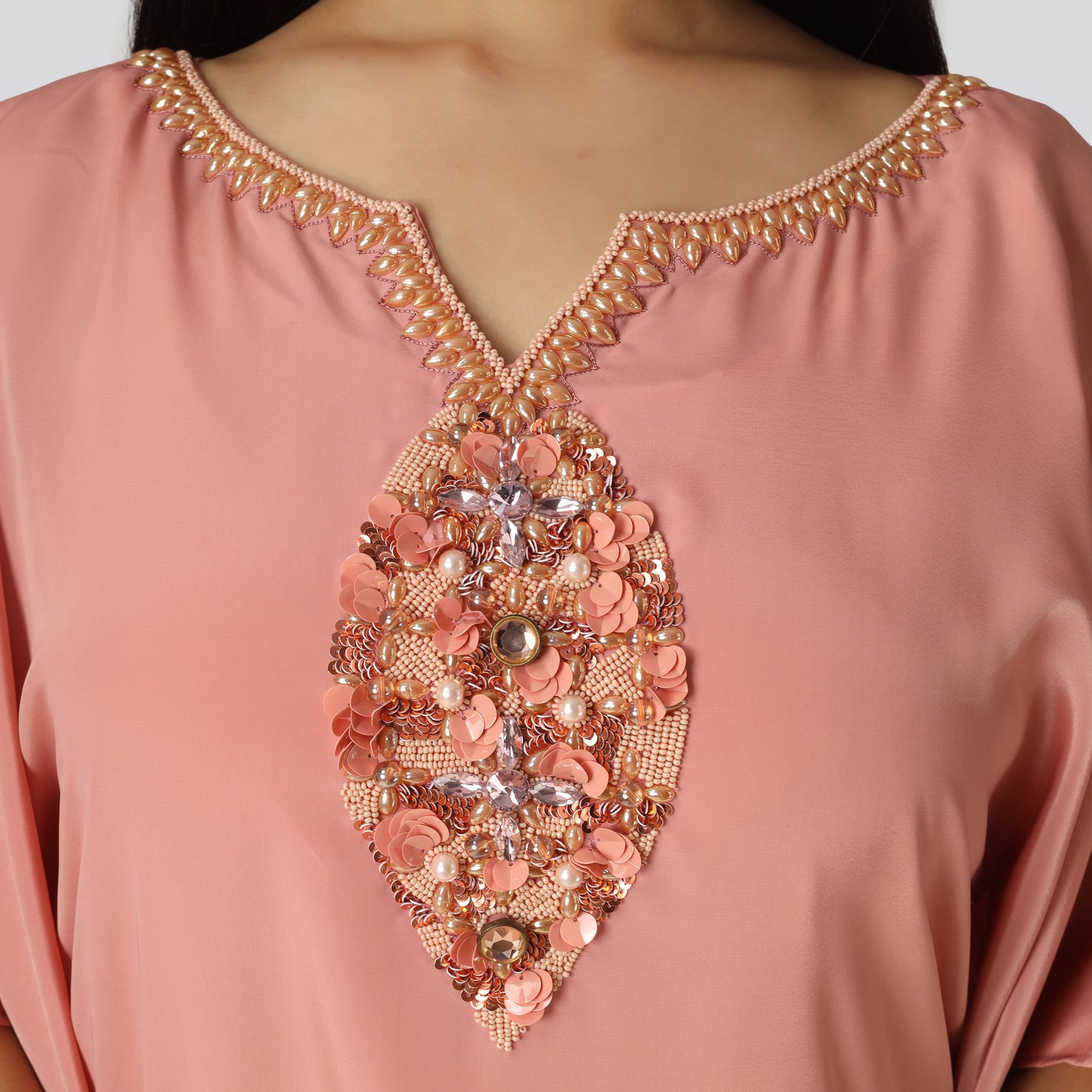 Dress with hand embroidery design