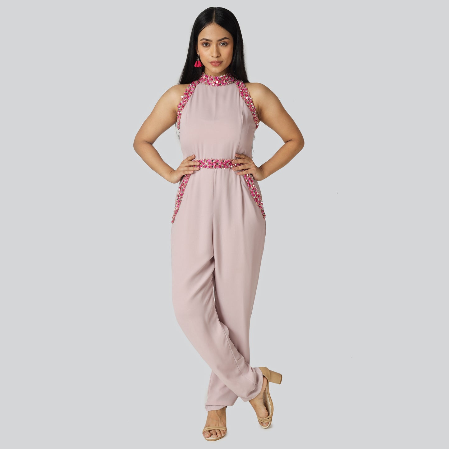 Indo western clothes wearing lady