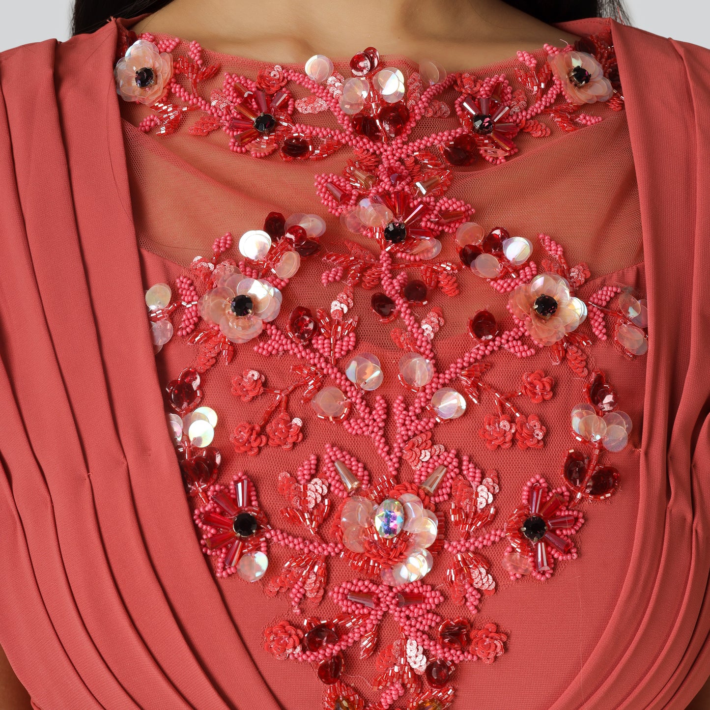 Georgette jumpsuit close look